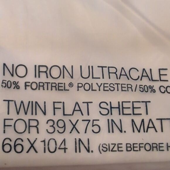 Vintage Calvin Klein For Wamsutta Clouds Twin Flat Sheet NIP Designer Workshop - Picture 4 of 13